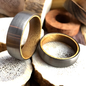 Wedding Ring Set, Couple Ring Set, Couple Wedding Bands, Couple Wedding Rings, Tungsten Wood Ring, Wooden Wedding Band, Wood Ring Men
